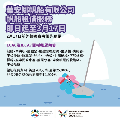 2025雙北世界壯年運動會報名倒數中 -即日起至2025/2/17